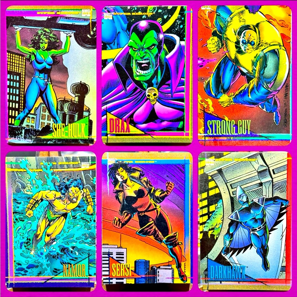 Marvel 1993 Superheroes Set